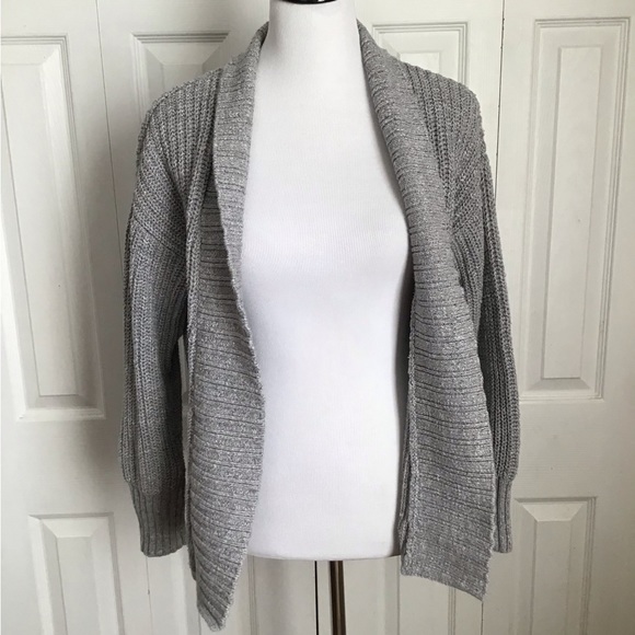 Banana republic Gray Open Cardigan Chunky Small - Picture 3 of 8